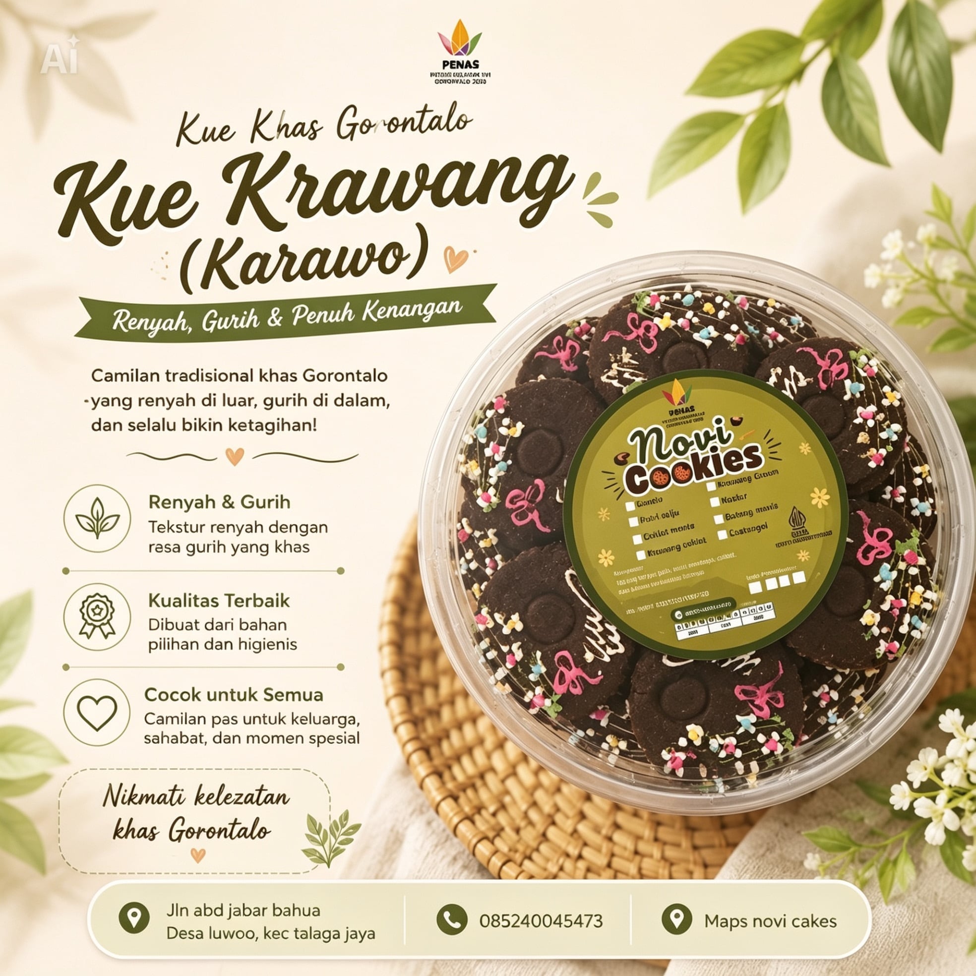 Produk Kue Krawang (Novi Cookies)#KurasiMatric