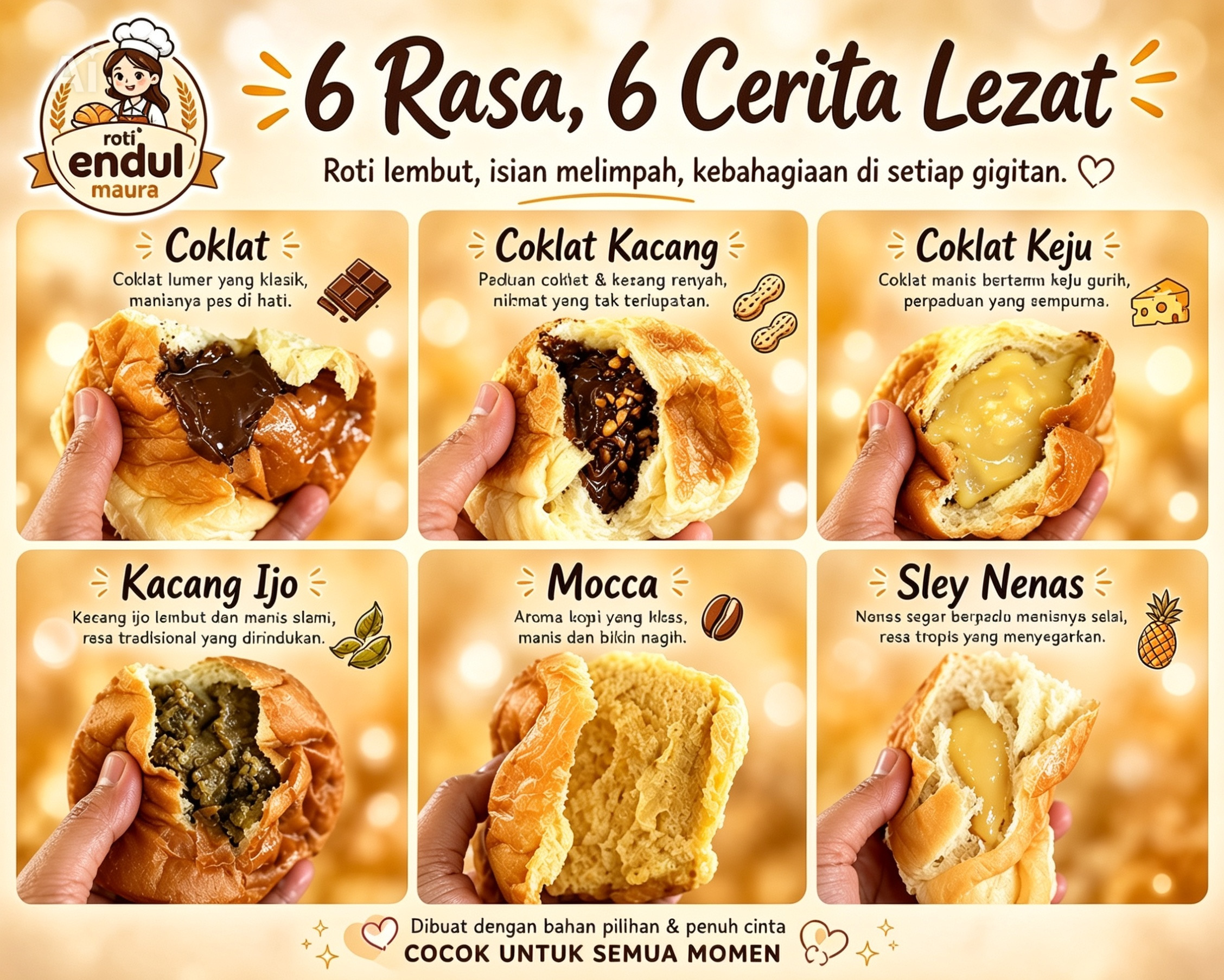 Roti endul by Novi cookies