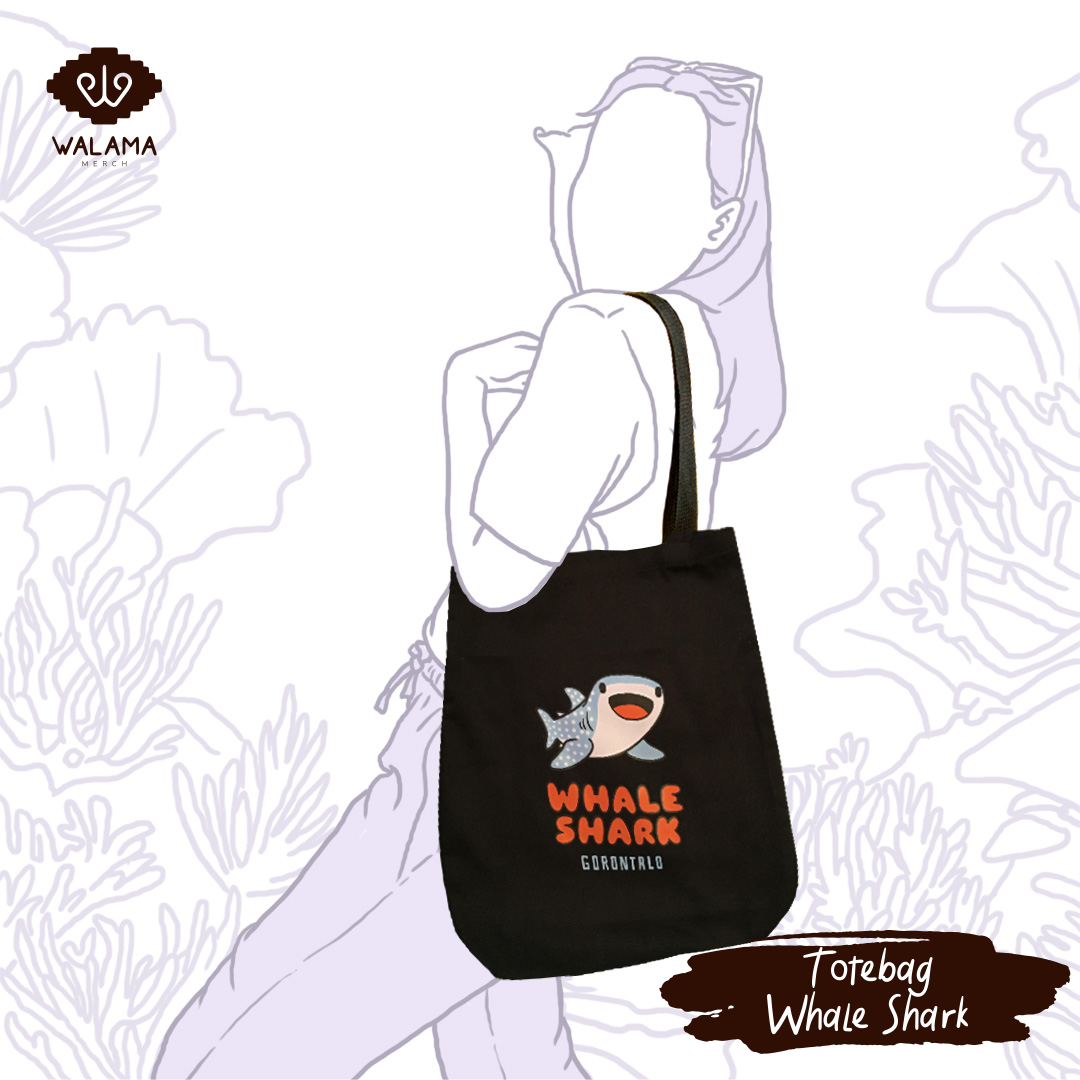 Produk Totebag Hiu Paus Walama Merch