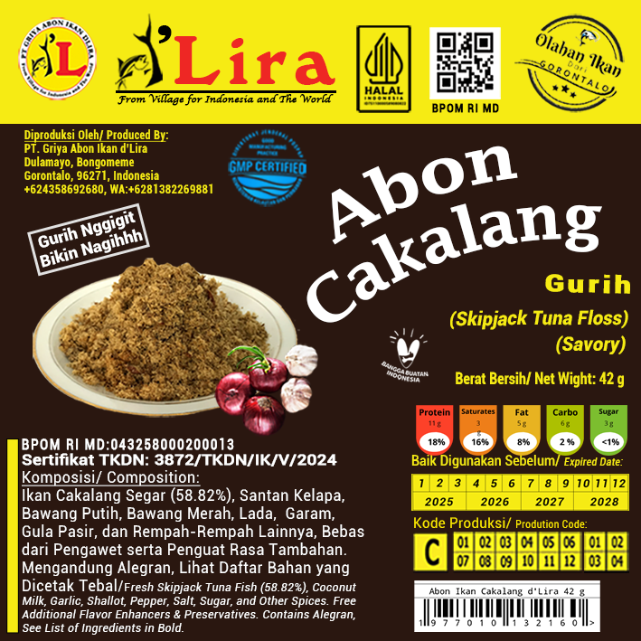 Produk Abon Ikan Cakalang d'Lira 50 g